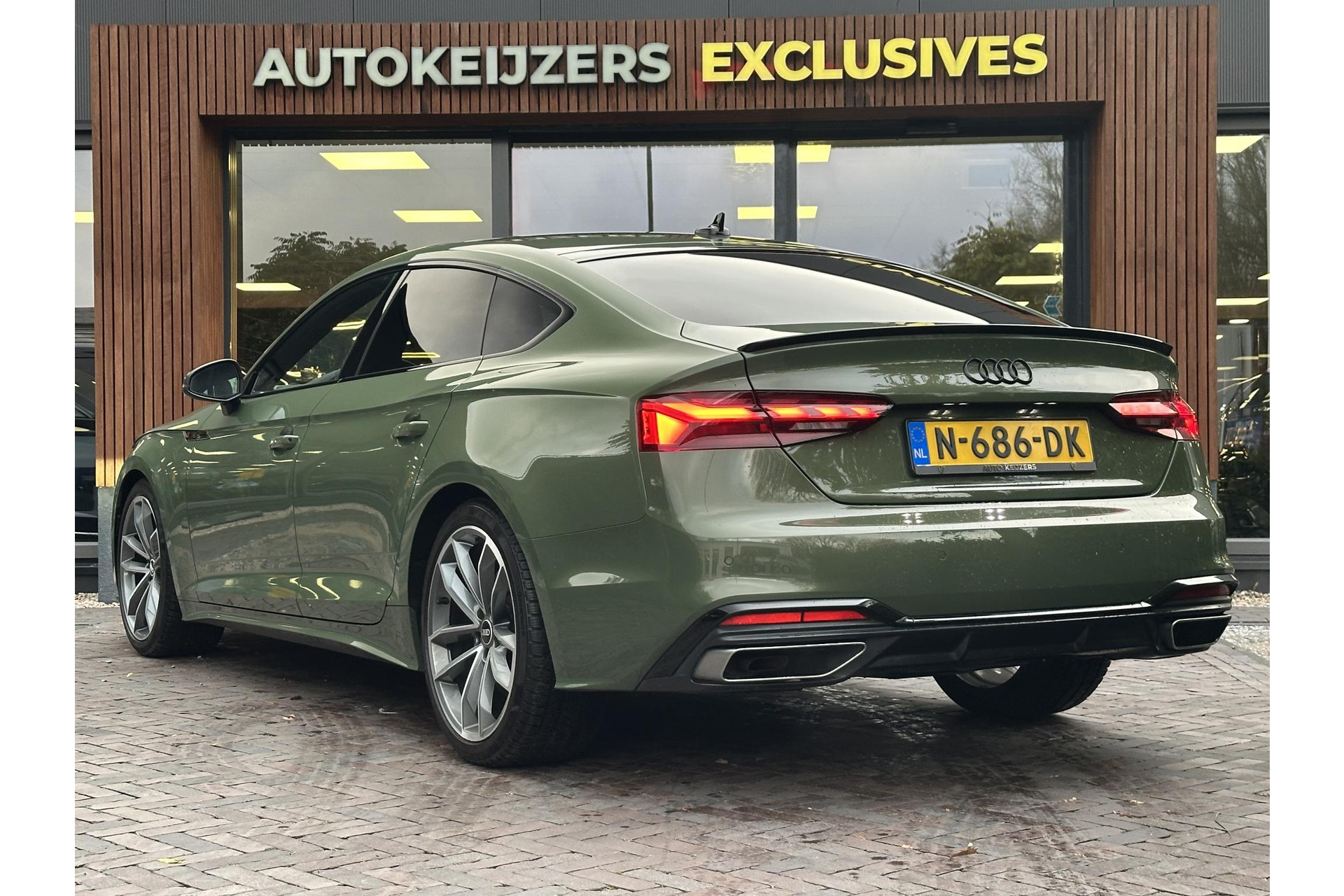 Audi A5 Sportback 40 TFSI S edition Competition 2021 Districtgroen metallic 7