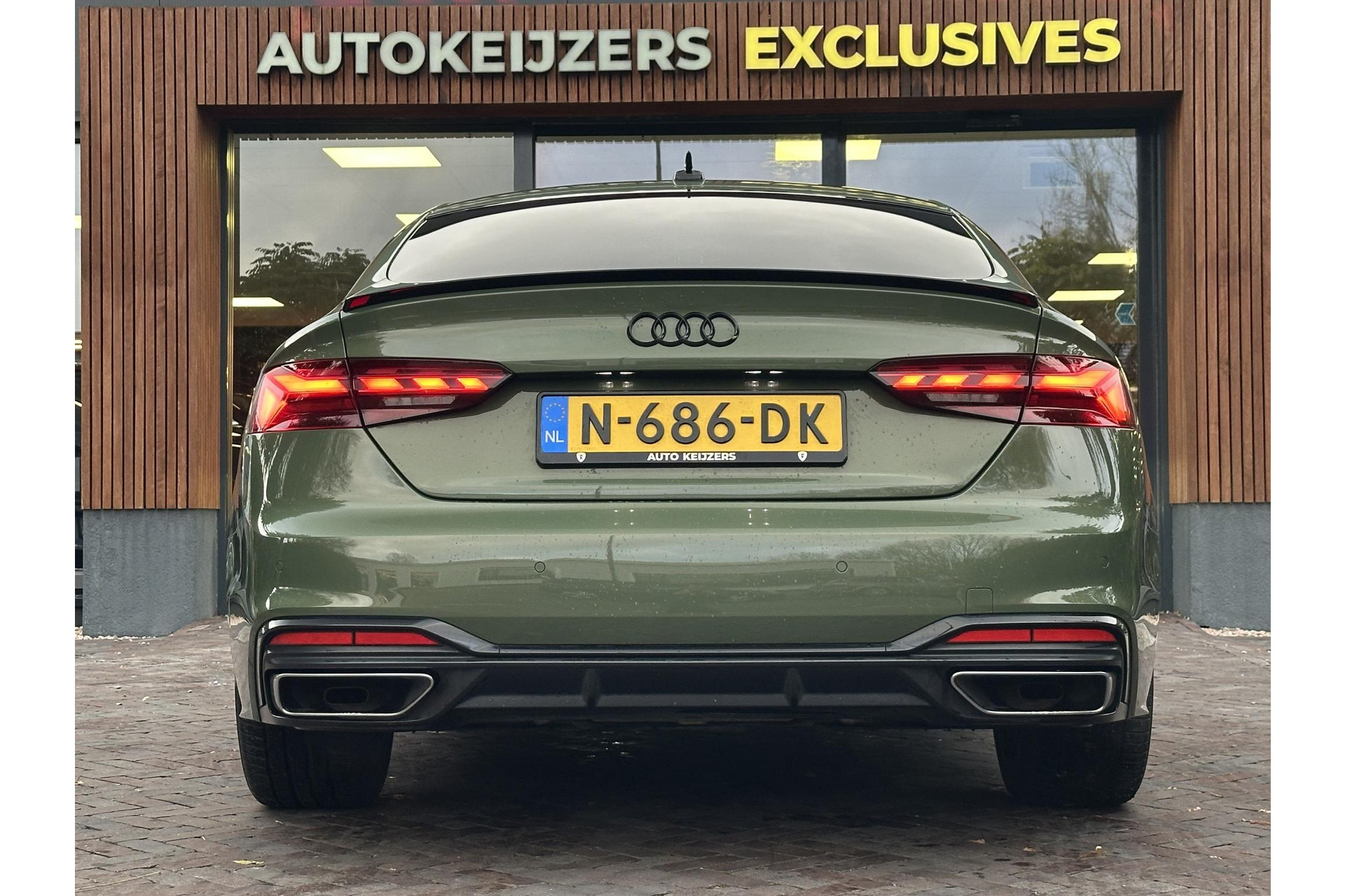 Audi A5 Sportback 40 TFSI S edition Competition 2021 Districtgroen metallic 9