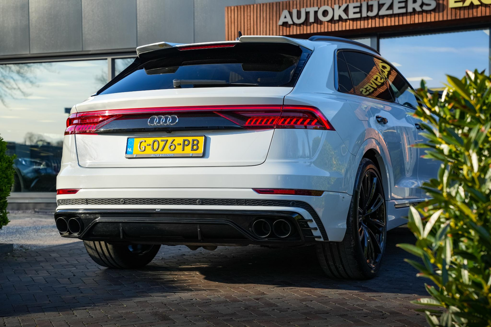 Audi Q8 55 TFSI quattro Pro Line Plus 2019 Gletsjerwit metallic 11