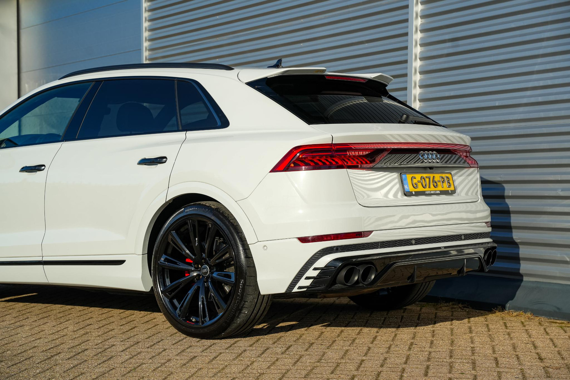 Audi Q8 55 TFSI quattro Pro Line Plus 2019 Gletsjerwit metallic 17