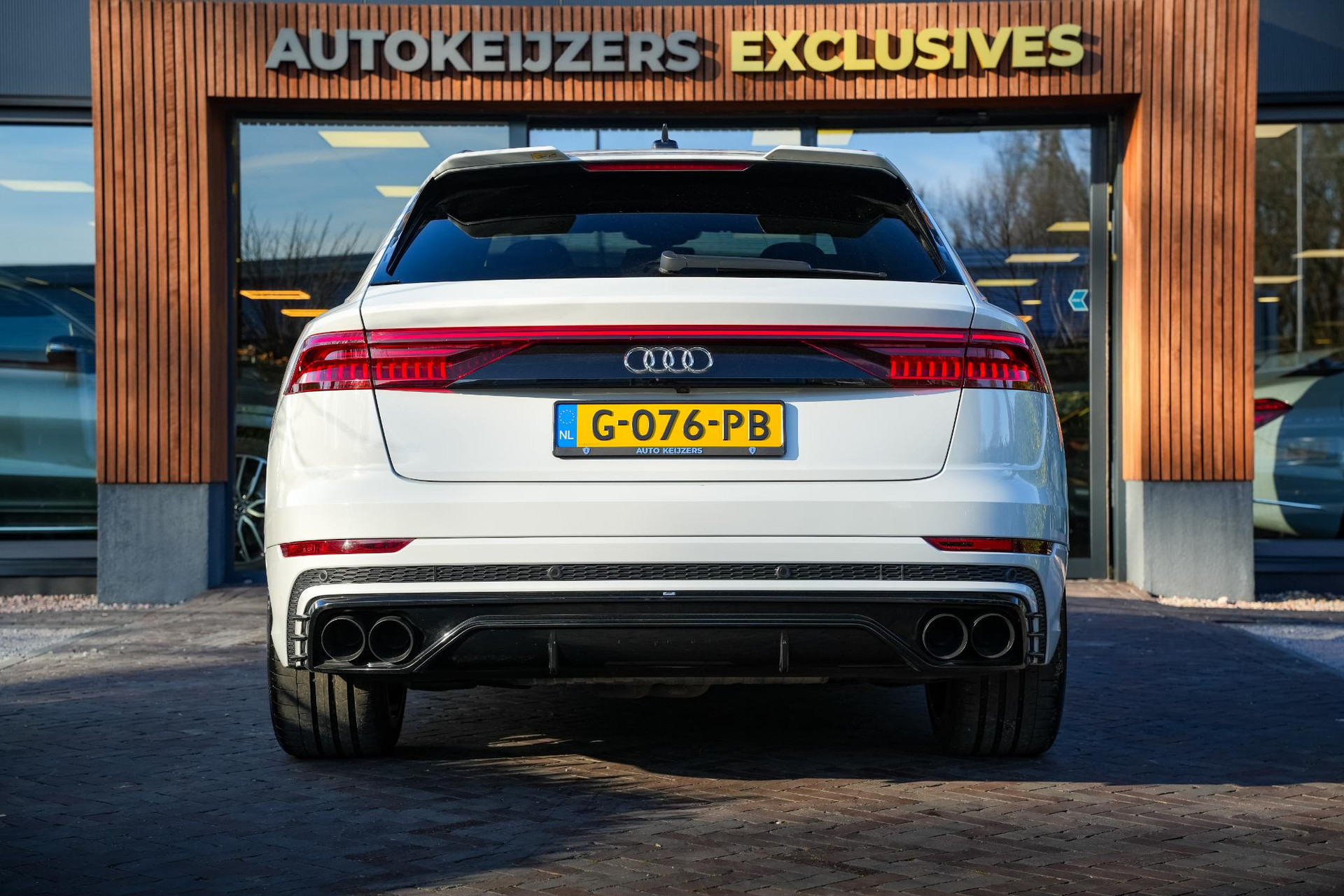 Audi Q8 55 TFSI quattro Pro Line Plus 2019 Gletsjerwit metallic 9