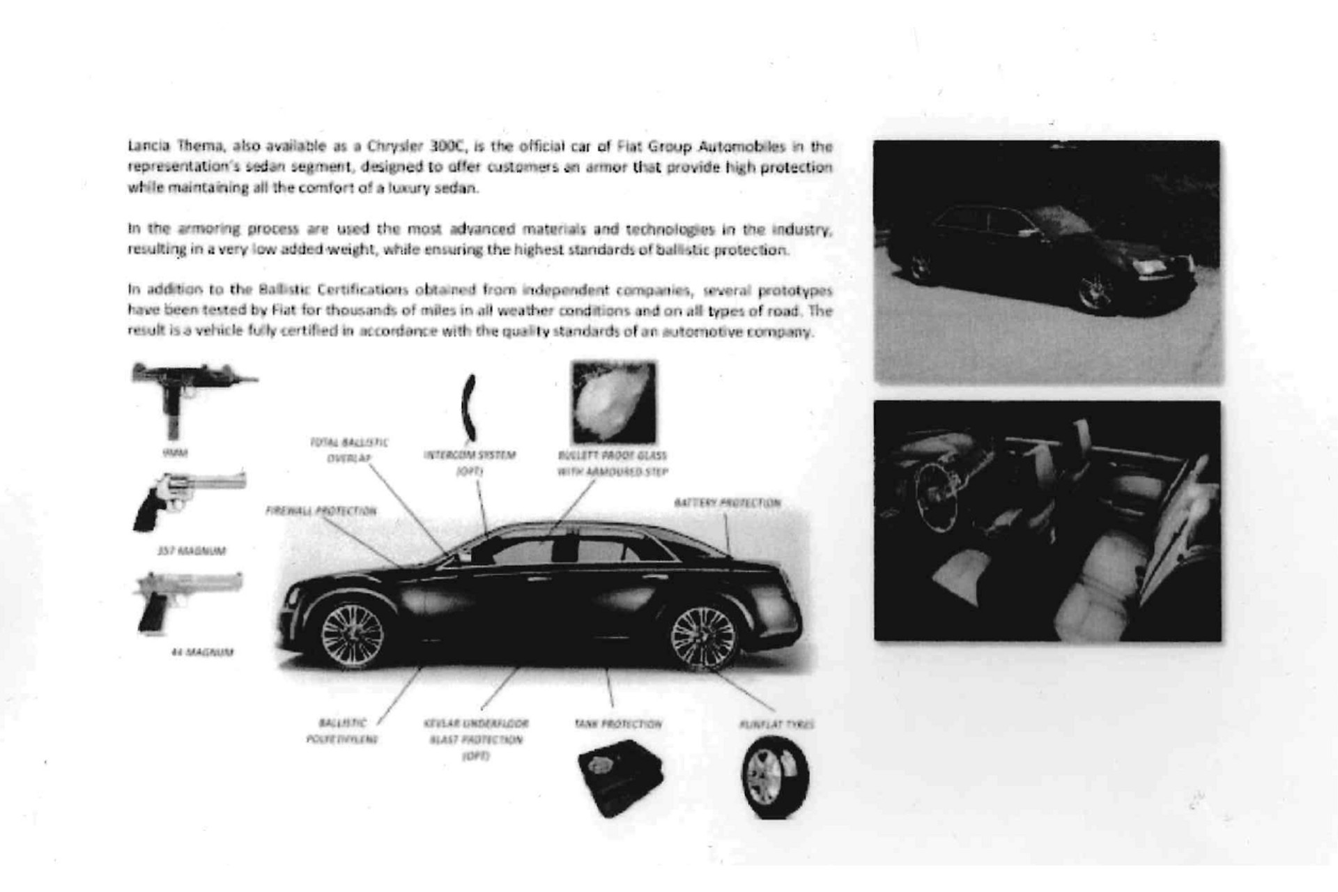 Lancia Thema 3.6 V6 Platinum Gepantserd / Armoured B4 2013  10