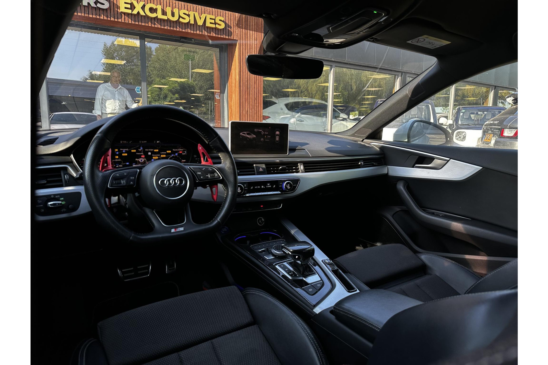 Audi A5 Sportback 2.0 TFSI MHEV Sport S-line Edition 2018 Gletsjerwit metallic 13