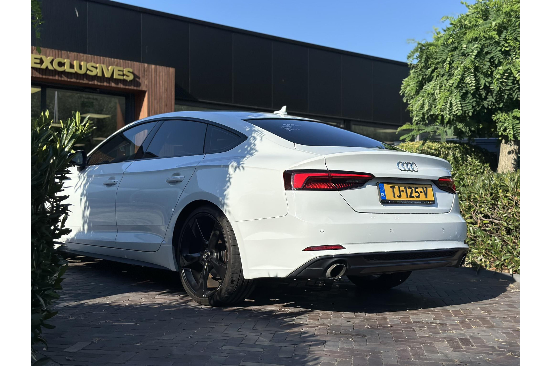 Audi A5 Sportback 2.0 TFSI MHEV Sport S-line Edition 2018 Gletsjerwit metallic 14