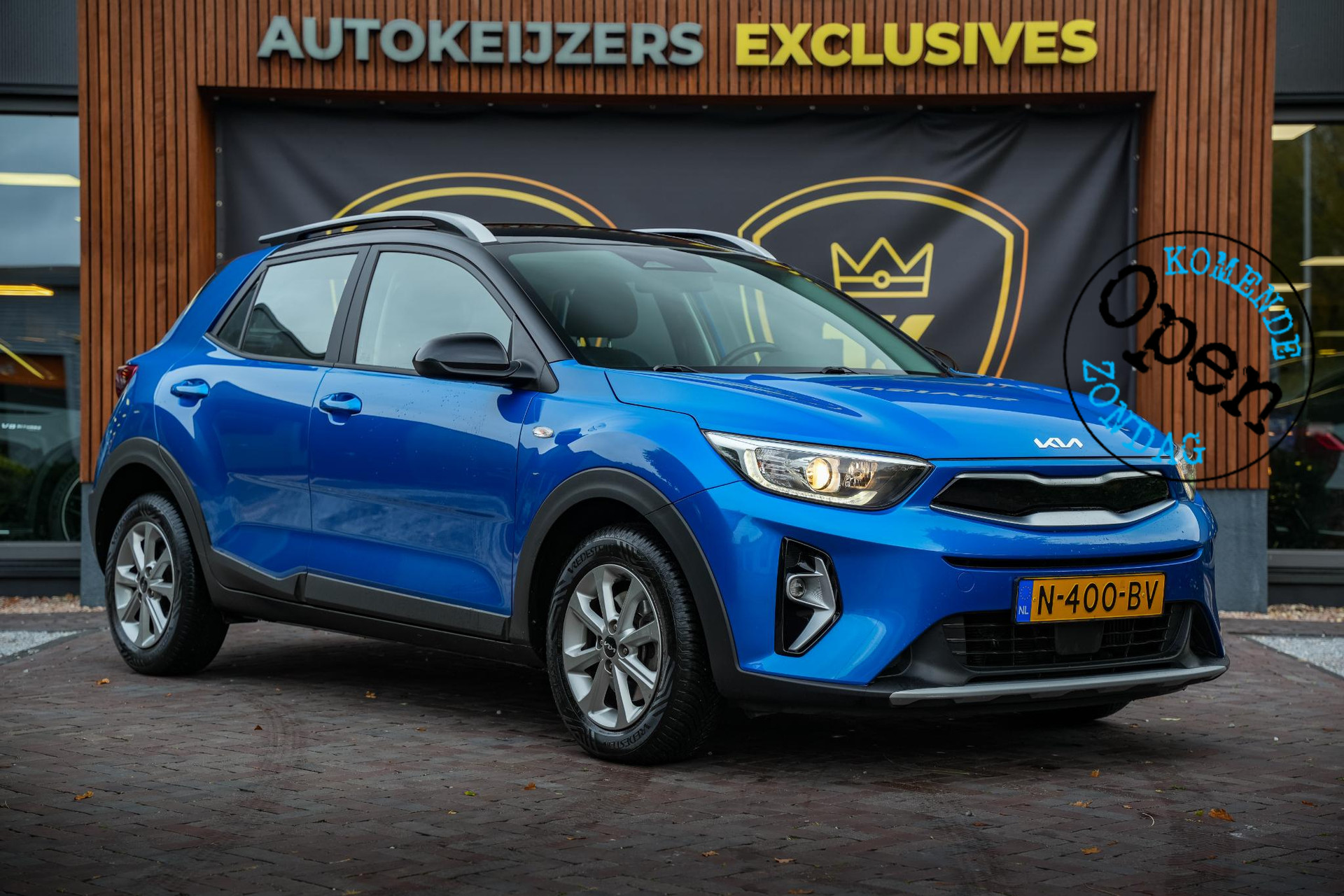 Kia Stonic 1.0 T-GDi MHEV DynamicLine 2021 (bsp) sporty blue/black m 1