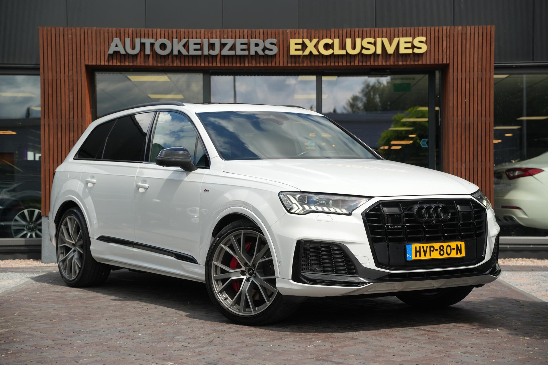 Audi Q7 60 TFSI e quattro Pro Line S Competition 2021 Gletsjerwit metallic 1