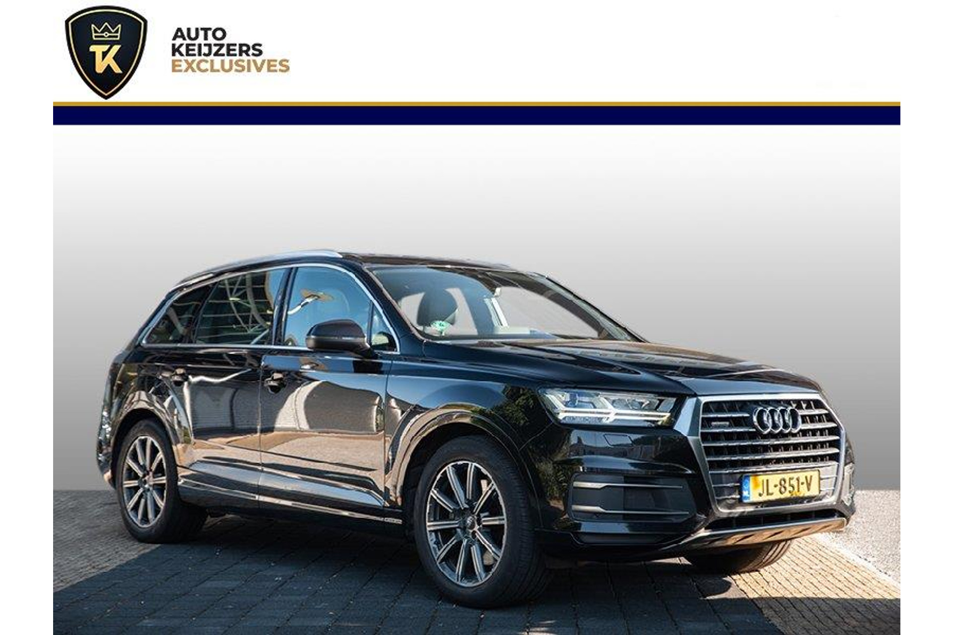 Audi Q7 3.0 TDI quattro Pro Line + 7p Luchtvering 2016 Orcazwart metallic 1