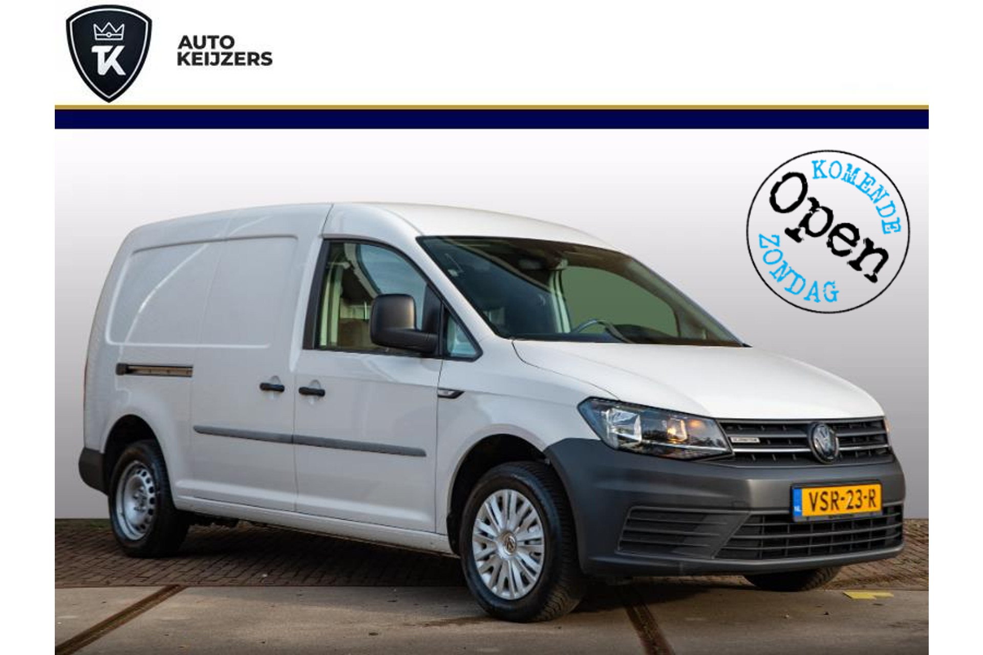 Volkswagen Caddy 1.4 TGI L2H1 EcoFuel Maxi 2019 Candy white 1